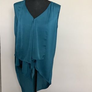 BCBGMaxAzria Sleeveless Teal Top Sz M